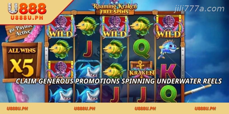 Claim generous promotions spinning underwater reels